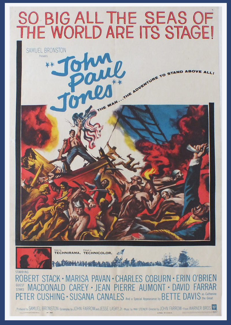 Robert Stack Posters John Paul Jones - Robert Stack Original US 1 sheet Poster - 1959 ...