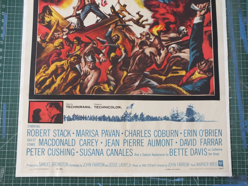 Robert Stack Posters John Paul Jones - Robert Stack Original US 1 sheet Poster - 1959 ...