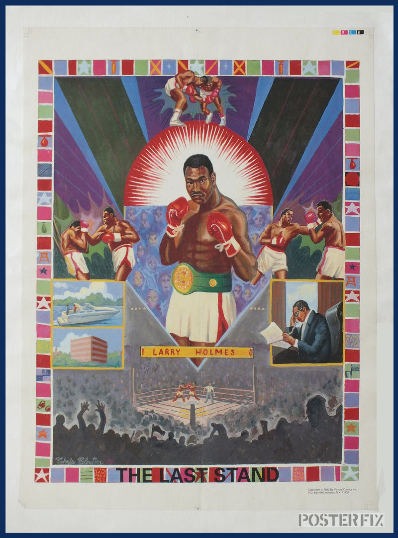 Larry Holmes - The Last Stand - original Comeback Poster - 1992 by Chris Cloutier