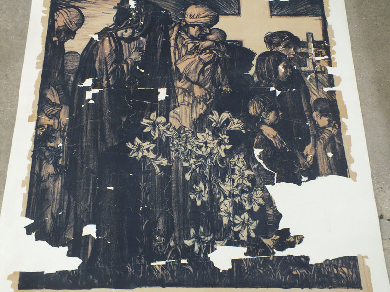 Orphanage of the Armees - Frank Brangwyn - French Lithograph Poster 1915