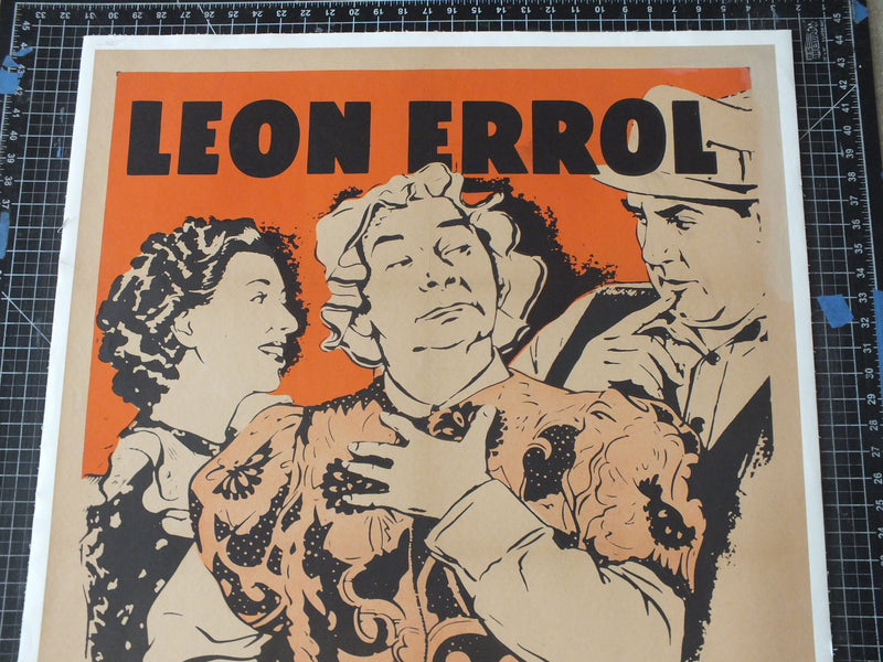 Home Work - Leon Errol - RKO original re-release 1-sheet Poster - 1952