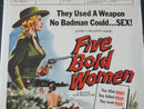 Five Bold Woman - Jeff Morrow original US 1-sheet Poster - 1959