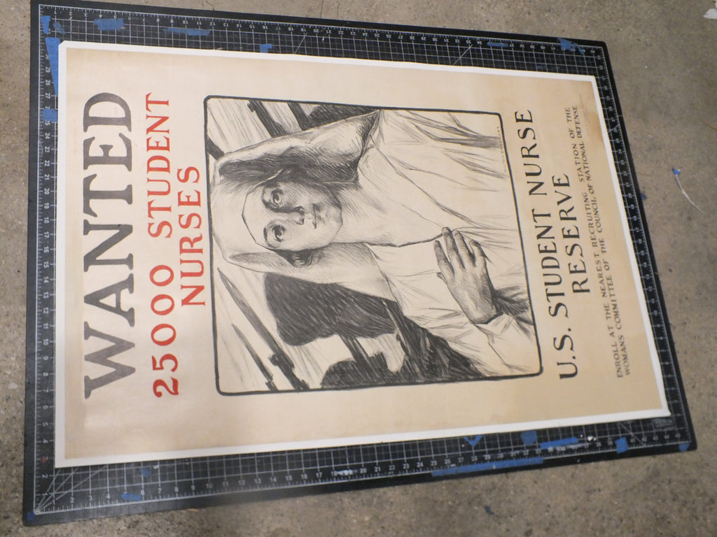 Wanted 25000 Student Nurses - Milton Bancroft 1918 Lithograph poster ...